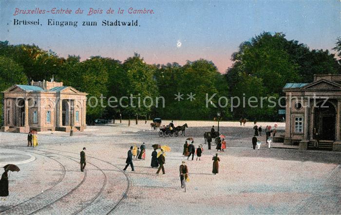 Bruessel Bruxelles Eingang zum Stadtwald
