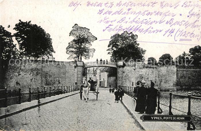Ypern Ypres Porte de Menin