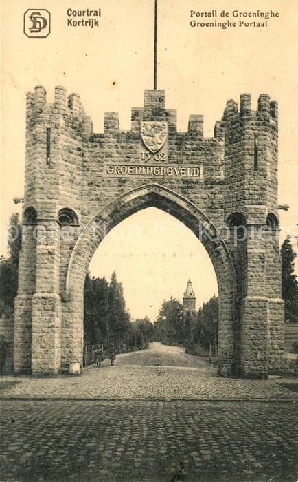 Courtrai KORTRIJK Flandre Belgie Portail de Groeninghe