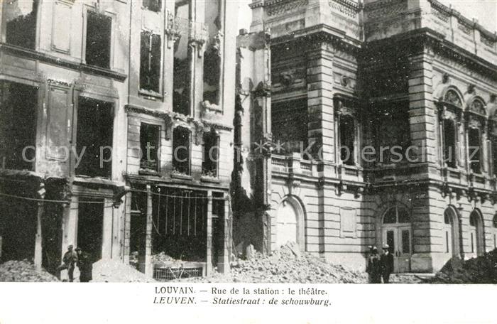 Louvain Flandre Rue de la station Le theatre
