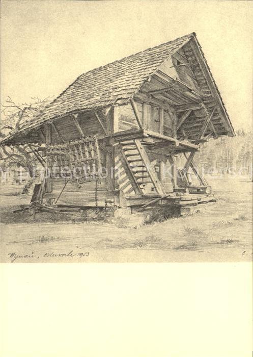 Wynau Kuenstlerkarte Speicher Carl Rechsteiner