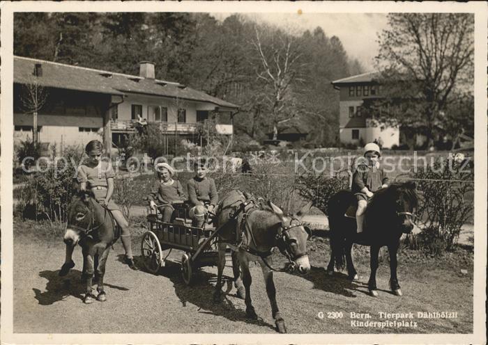 Bern BE Tierpark Daehlhoelzli Kinderspielplatz Esel Pony