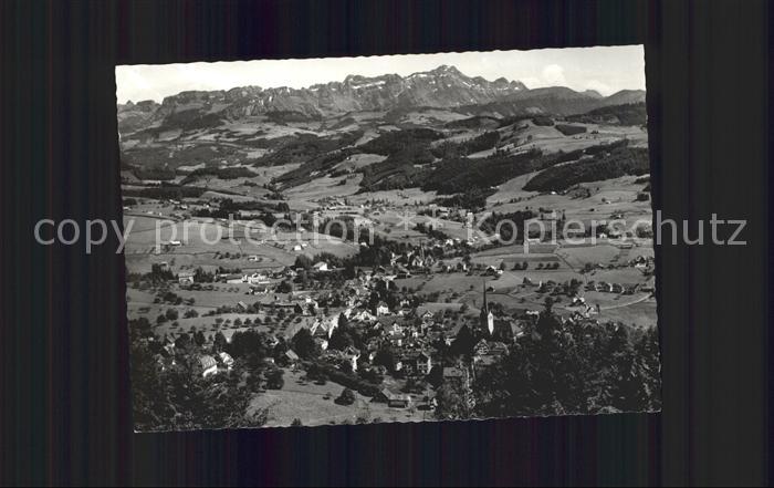 Teufen Mittelland Saentis Fliegeraufnahme