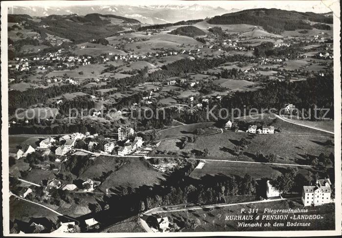 Wienacht-Tobel Fliegeraufnahme Landegg Pension Kurhaus