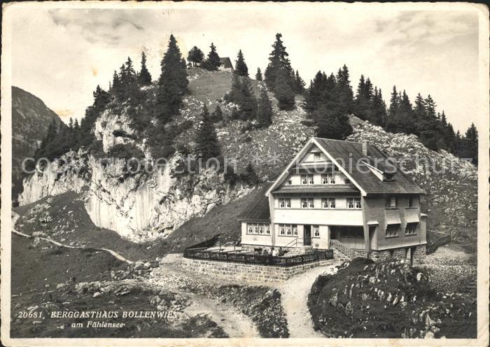 Faehlensee Berggasthaus Bollenwies