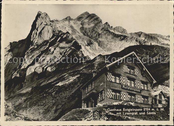 Lysengrat Saentis Gasthaus Rosteinpass