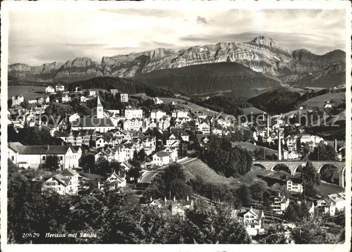 Herisau AR mit Saentis