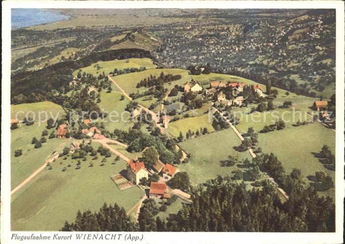 Wienacht-Tobel Fliegeraufnahme Bodensee mit Kurhaus Landegg