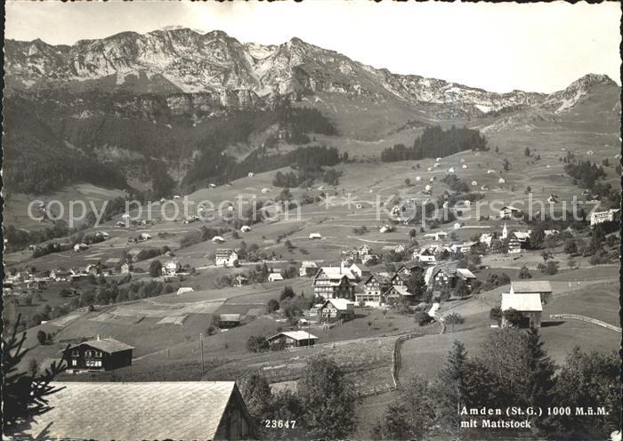 Amden Walensee SG Mit Mattstock