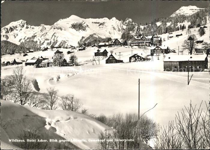 Wildhaus SG Hotel Acker Gamskopf Silberplatte