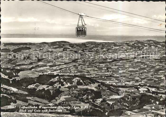 Gais AR Luftseilbahn Wasserauen-Ebenalp Bodensee