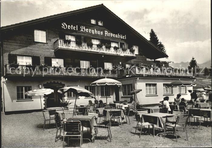 Amden Walensee SG Hotel Berghaus Arvenbueck Gartenterrasse