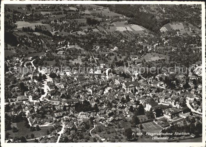 Altstaetten SG Fliegeraufnahme