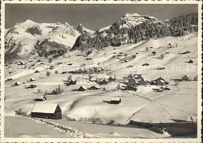 Wildhaus SG Panorama Wintersportplatz Hotel Acker