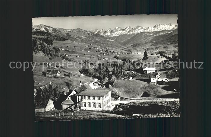 Bendel Gasthaus Ferienheim Sternen Blick auf Schindelberg und Churfirsten Appenz