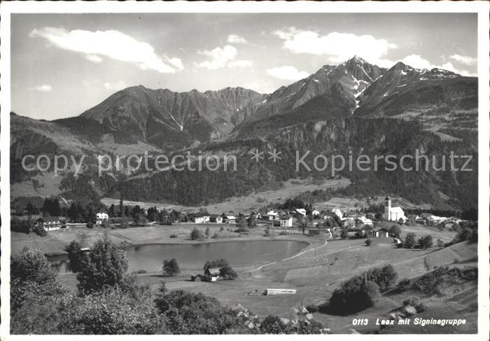Laax Gesamtansicht mit Signinagruppe See