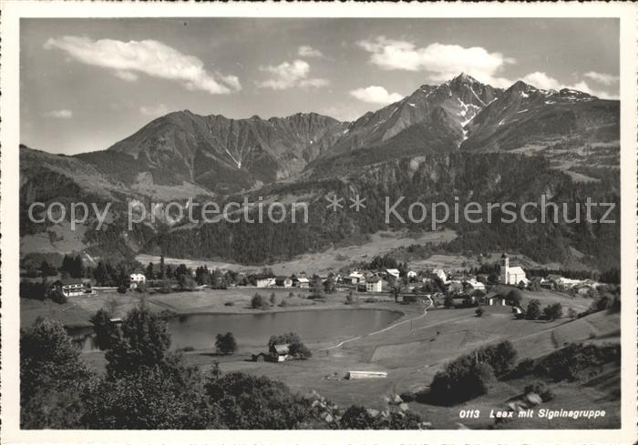 Laax Gesamtansicht mit Signinagruppe See