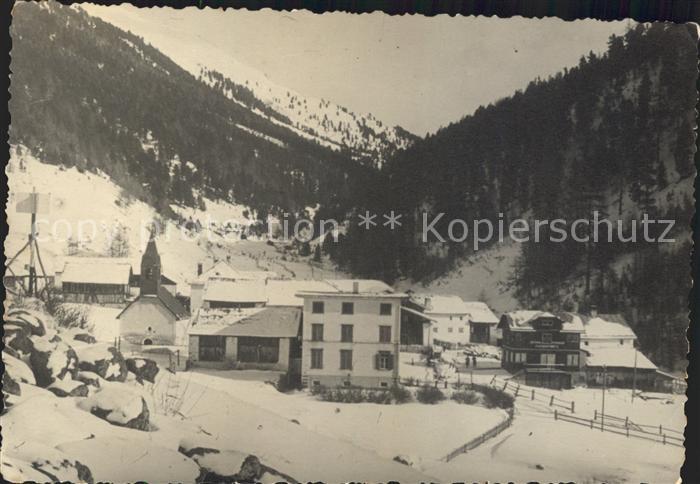 Graubuenden Kanton Bergdorf