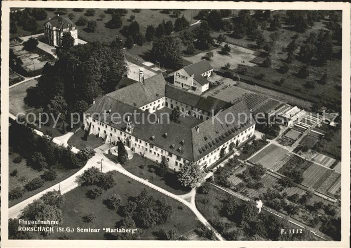 Rorschach Bodensee Seminar Mariaberg Fliegeraufnahme