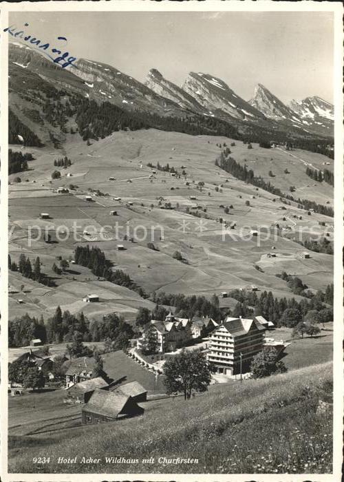 Wildhaus SG Hotel Acker mit Churfirsten