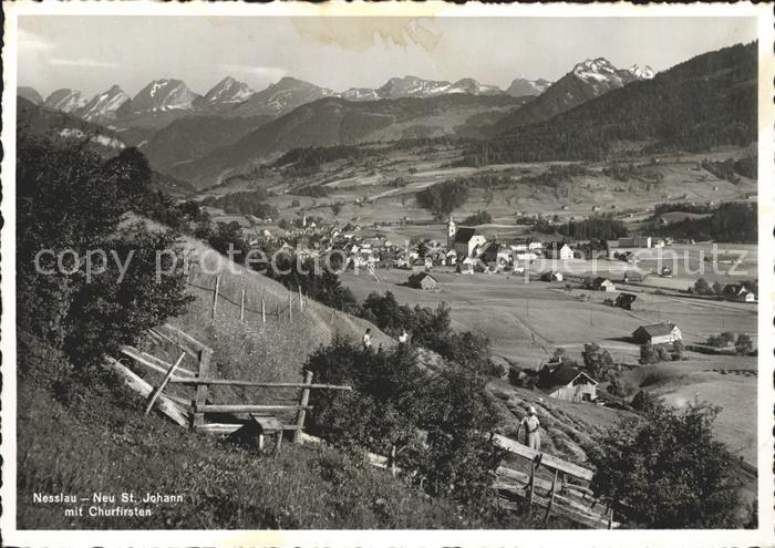 Nesslau mit Neu St Johann und Churfirsten