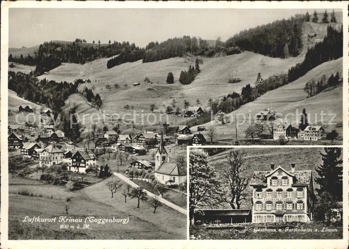 Krinau Ortsblick mit Gasthaus zum Loewen