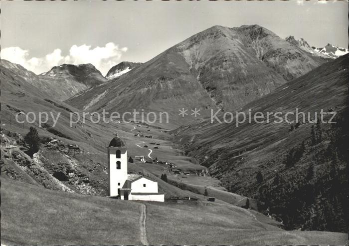 Cresta Avers Hochtal mit Kirchlein