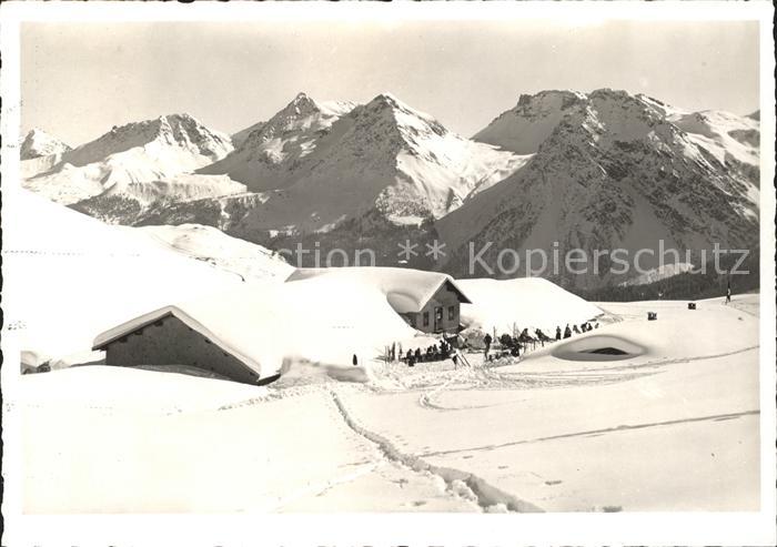 Arosa GR Carmennahuette mit Furkagruppe
