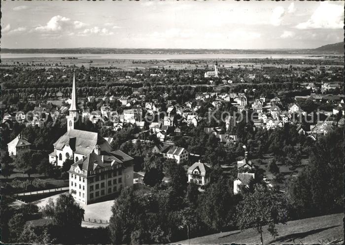 St Margarethen SG Ortsansicht mit Bodensee