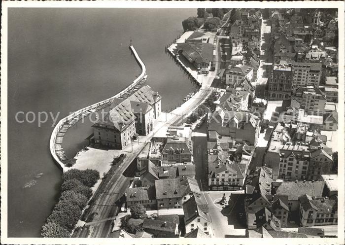 Rorschach Bodensee Hafen Fliegeraufnahme