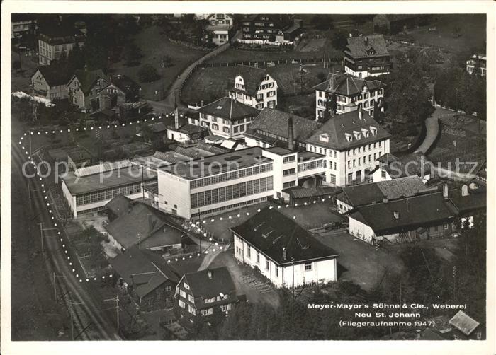 Neu St Johann Weberei Meyer Soehne Fliegeraufnahme