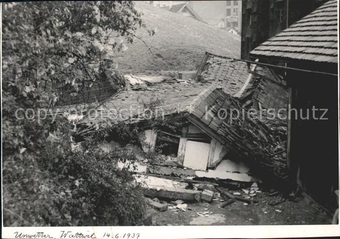 Wattwil Unwetter 1937