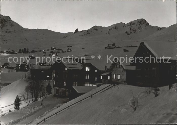 Arosa GR Abendstimmung in Arosa mit Hoernli