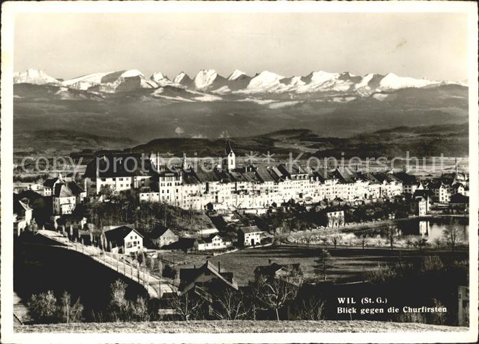 Wil SG mit Churfirsten