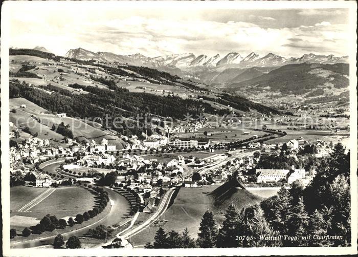 Wattwil mit Churfirsten