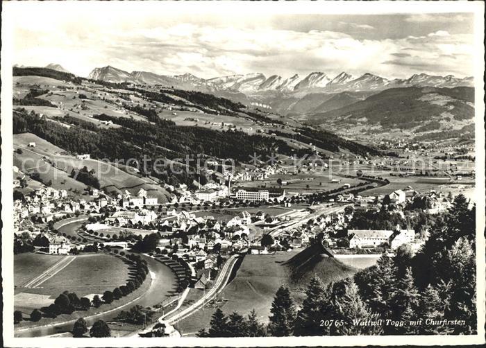 Wattwil mit Churfirsten