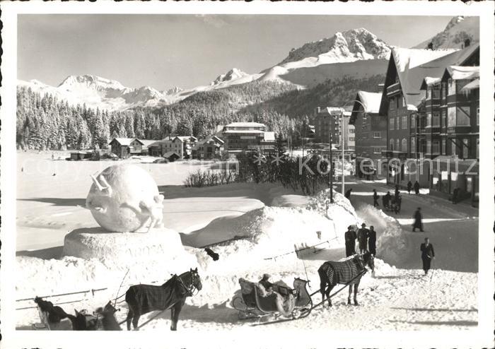 Arosa GR Am Obersee Pferdeschlitten