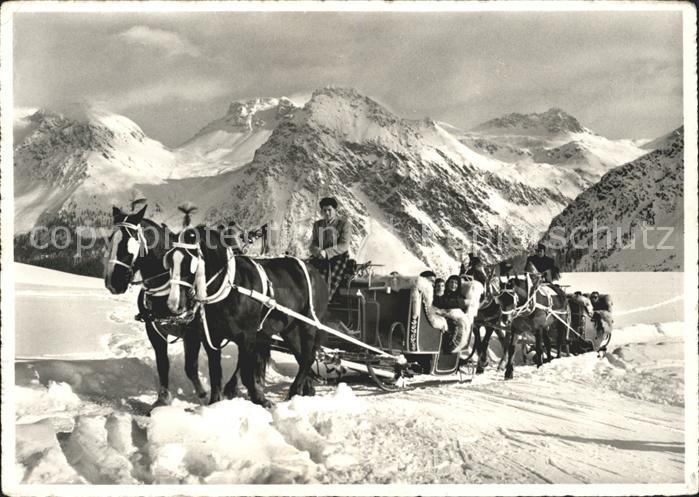 Arosa GR Schlittenpartie am Arlenwald