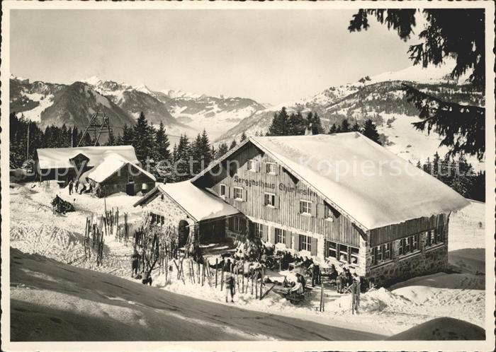 Alt St Johann Berggasthaus Churfirsten Sessellift Sellamatt Wintersportplatz Bli