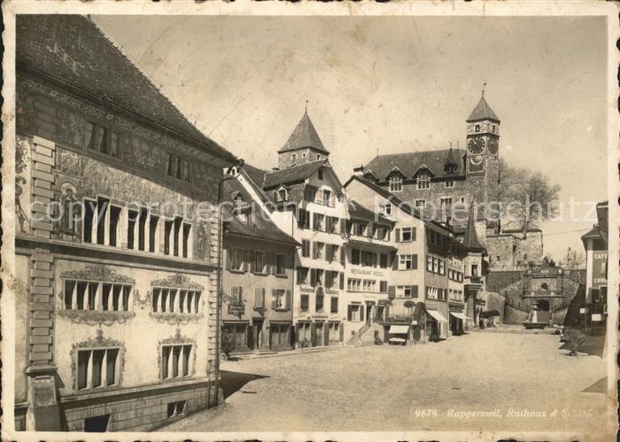 Rapperswil SG Rathaus und Schloss