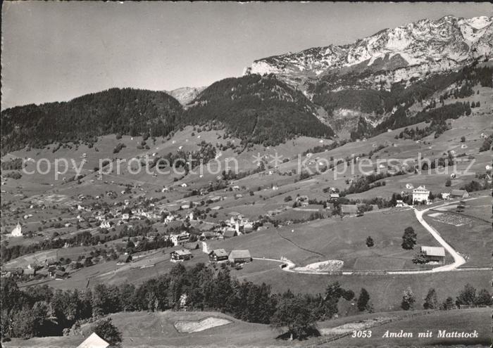 Amden Walensee SG Panorama mit Mattstock Alpstein