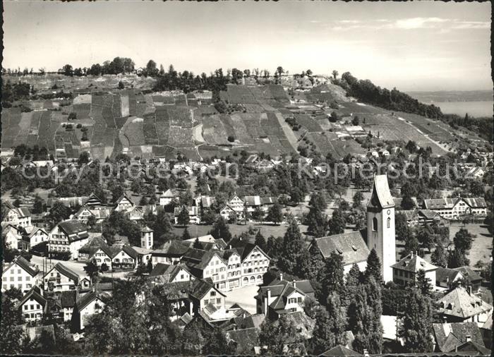 Thal Rheineck SG Ortsansicht mit Kirche Steinerner Tisch