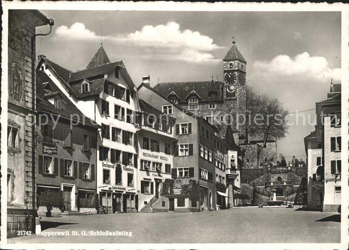 Rapperswil SG Schloss Aufstieg