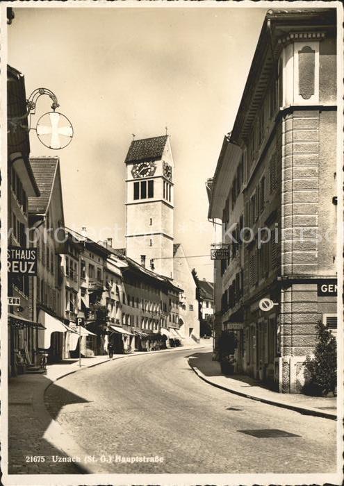 Uznach Hauptstrasse Kirche
