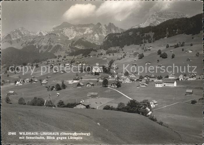 Lisighaus Wildhaus mit Sesselbahn Luetispitz