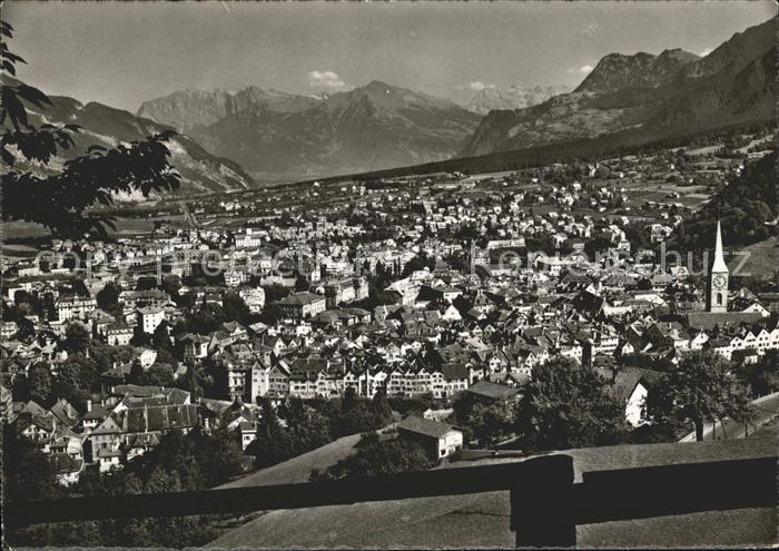 Chur GR mit Falknis und Scesaplana