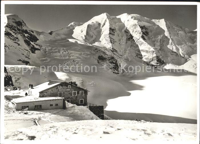 Diavolezza mit Piz Palue Berghuette