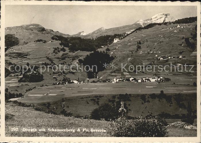 Piz Beverin Donath mit Schamserberg