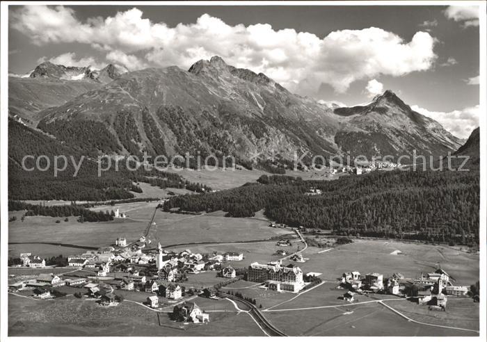 Celerina GR mit Piz Languard