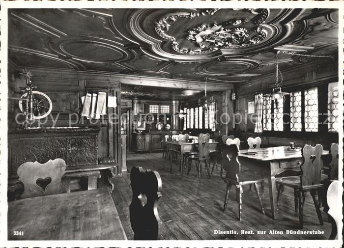Disentis GR Restaurant zur alten Buendnerstube